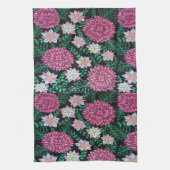 Linge De Cuisine Impression florale rose (Vertical)