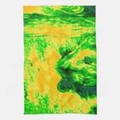 Linge De Cuisine Impression Fluorante Lion Art Vision Night (Vertical)