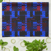Linge De Cuisine Impression géométrique afrocentrique (Plié)