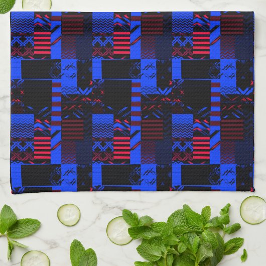 Linge De Cuisine Impression géométrique afrocentrique