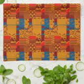 Linge De Cuisine Impression géométrique afrocentrique  (Plié)