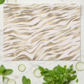 Linge De Cuisine Impression Gold Zebra (Plié)