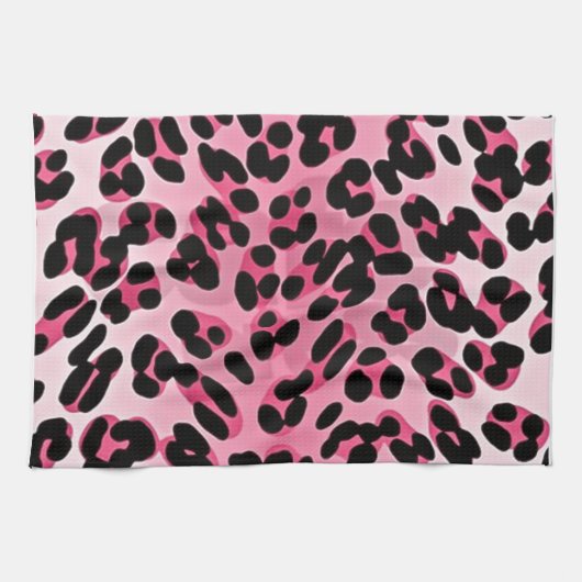 Linge De Cuisine Impression guépard rose RAB Rockabilly (Horizontal)