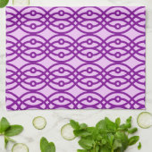 Linge De Cuisine Impression kimono, lavande et violet (Plié)