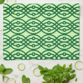 Linge De Cuisine Impression kimono, vert clair et foncé (Plié)