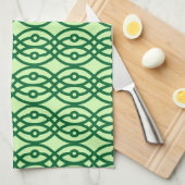 Linge De Cuisine Impression kimono, vert clair et foncé (Quart Plié)