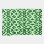 Linge De Cuisine Impression kimono, vert clair et foncé (Horizontal)