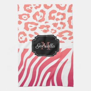 Linge De Cuisine Impression Lepard / Impression Zebra