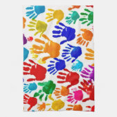 Linge De Cuisine Impression manuelle colorée (Vertical)