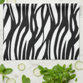 Linge De Cuisine Impression noir et blanc Funky Zebra (Plié)