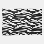 Linge De Cuisine Impression noir et blanc Funky Zebra (Horizontal)