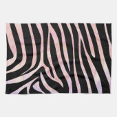 Linge De Cuisine Impression noire et rose Zebra (Horizontal)