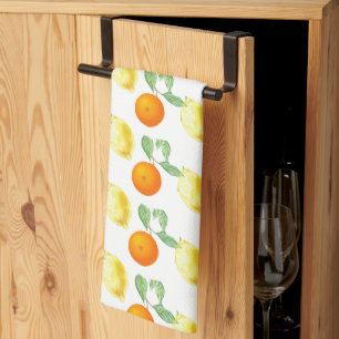 Linge De Cuisine Impression orange et citron Citrus 