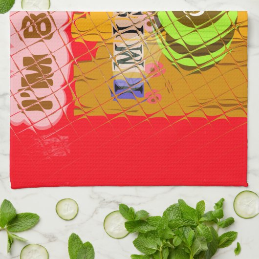 Linge De Cuisine Impression Quirky Bee Art (Plié)