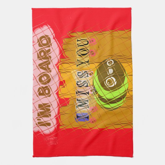 Linge De Cuisine Impression Quirky Bee Art (Vertical)