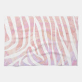 Linge De Cuisine Impression rose et blanc Zebra (Horizontal)