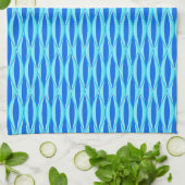 Linge De Cuisine Impression ruban du milieu du siècle - nuances de (Plié)