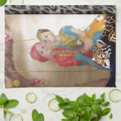 Linge De Cuisine Impression Tiger & Couple Art (Plié)