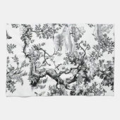 Linge De Cuisine Impression Toile Noire (Horizontal)