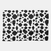 Linge De Cuisine Impression vache motif animal noir blanc (Horizontal)
