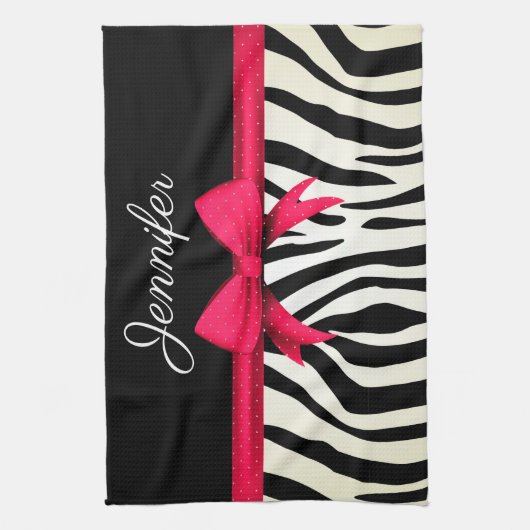 Linge De Cuisine Impression Zebra (Vertical)