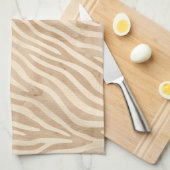 Linge De Cuisine Impression Zèbre aquarelle (Quart Plié)