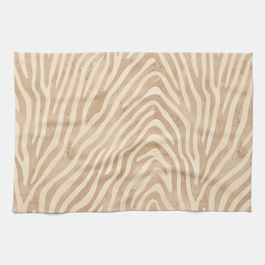 Linge De Cuisine Impression Zèbre aquarelle (Horizontal)