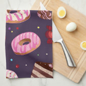 Linge De Cuisine Impressions de donuts (Quart Plié)