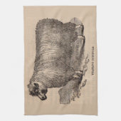 Linge De Cuisine Imprimé au 19e siècle année Cotswold brebis (Vertical)