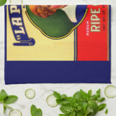 Linge De Cuisine Imprimé étiquette LaPerla Olives dans les années 1 (Plié)