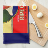 Linge De Cuisine Imprimé étiquette LaPerla Olives dans les années 1 (Quart Plié)