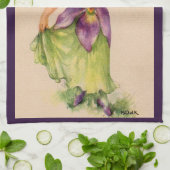 Linge De Cuisine imprimé fille lilas (Plié)