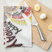 Linge De Cuisine Imprimer Anniversaire Kaleidoscope (Quart Plié)