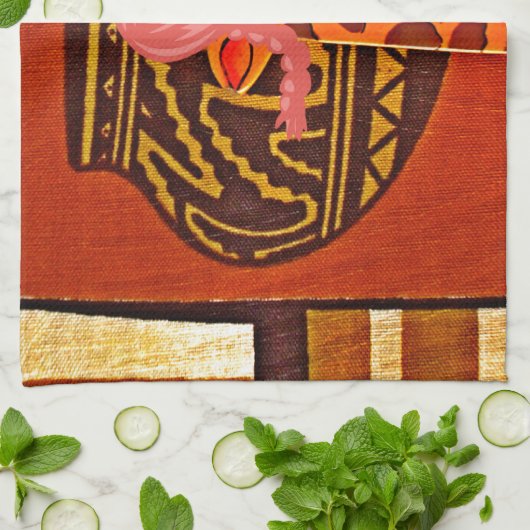 Linge De Cuisine Imprimer Casquette Giraffe (Plié)