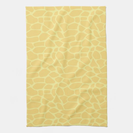 Linge De Cuisine Imprimer Giraffe Jaune (Vertical)