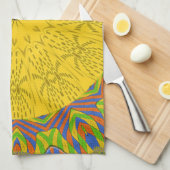 Linge De Cuisine Imprimerie d'art Motif égyptien (Quart Plié)