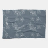 Linge De Cuisine Imprimez des toiles d'araignée grises en motif, pe (Horizontal)