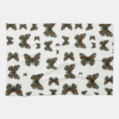 Linge De Cuisine Inachis io - Le papillon paon européen (Horizontal)