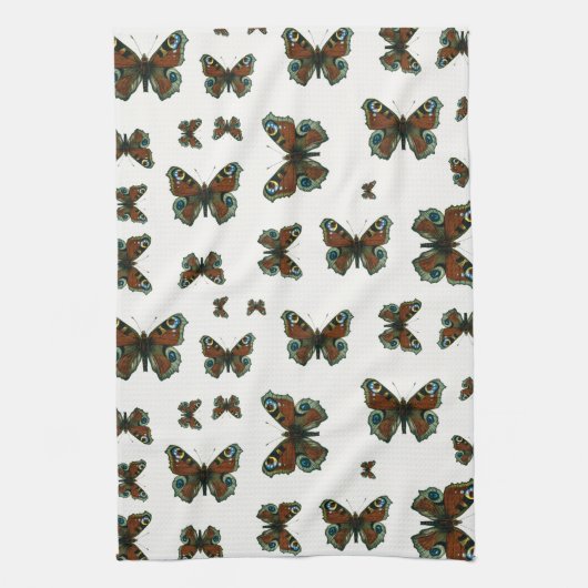 Linge De Cuisine Inachis io - Le papillon paon européen (Vertical)