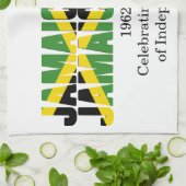 Linge De Cuisine Indépendance patriotique JAMAICA 60e anniversaire (Plié)