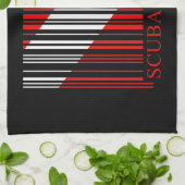 Linge De Cuisine Indicateur de plongée de code barre (Plié)