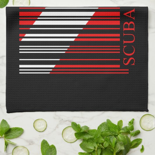 Linge De Cuisine Indicateur de plongée de code barre (Plié)