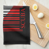 Linge De Cuisine Indicateur de plongée de code barre (Quart Plié)