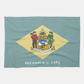 Linge De Cuisine Indicateur d'état du Delaware (Horizontal)