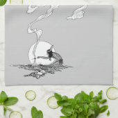 Linge De Cuisine Indien dans sa solitude par NC Wyeth Western Vinta (Plié)