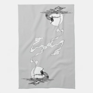 Linge De Cuisine Indien dans sa solitude par NC Wyeth Western Vinta