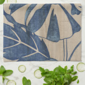 Linge De Cuisine Indigo Hibiscus (Plié)