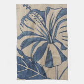 Linge De Cuisine Indigo Hibiscus (Vertical)