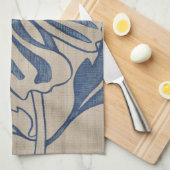 Linge De Cuisine Indigo Mum (Quart Plié)