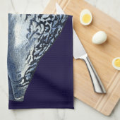 Linge De Cuisine Indigo Shells I (Quart Plié)